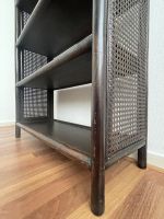 vintage kast, vintage kastje, bamboe kast, kast rotan