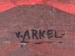 stilleven Arkel, schiderij Arkel, gesigneerd stilleven, stilleven schilderij