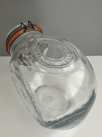 glazen voorraadpot, vintage voorraadpot, Crownford Company, Italiaanse voorraadpot