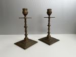art nouveau kandelaren, bronzen kandelaren, antieke kandelaren, oldergoods
