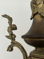 antieke hallamp, Frans hallampje, bronzen hallamp, hallampje brons