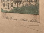 Anker Schouw Lundberg, A Schouw Lundberg, gekleurde gravure, radering Lundberg