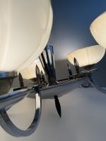 art deco kroonluchter, kroonluchter chroom, art deco plafondlamp, art deco lamp