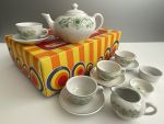 kinderservies, child tea set, kinderservies Douwe Egberts, Oldergoods