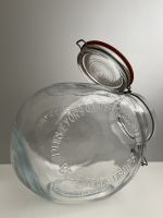 glazen voorraadpot, vintage voorraadpot, Crownford Company, Italiaanse voorraadpot