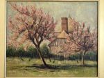 schilderij Delaune, Fernand Delaune, olieverf Delaune, schilderij Normandië