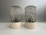 vintage plafonnieres, vintage lampjes, cilindervormige lampjes, glazen plafondlampen